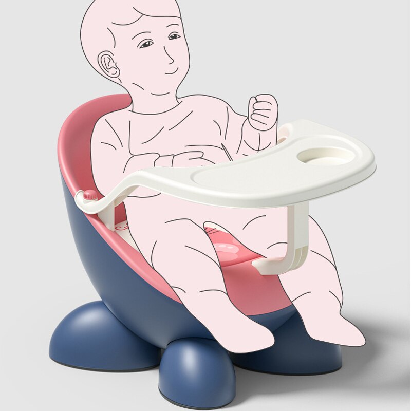 Siège rehausseur pour bébé, chaise de salle à manger Portable, tabouret réglable, chaise de table confortable avec dossier, chaise d&#39;alimentation avec son
