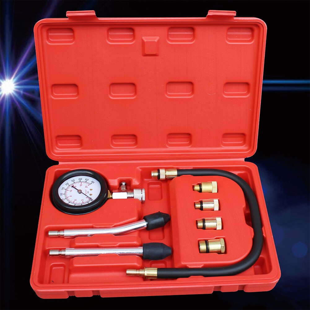 Tool Kit Pressure Gauge Portable Engine Compression Tester Auto Tire Accessories Cylinder For Car Compressometer