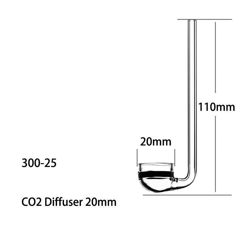 VIV ADA CO2 System Diffuser Bubble Counter for Plant Aquarium Fish Tank: 300-25