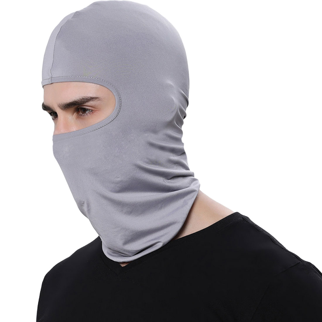 Winter Warm Ski Board Winddicht Cap Sporten Neck Gezichtsmasker Politie Fietsen Bivakmutsen Motorfiets Gezichtsmasker: Light Gray