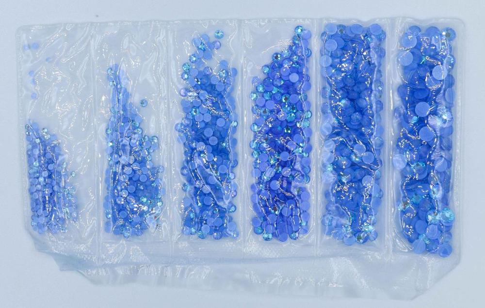 Mezcla luminosa fluorescente SS6-SS20, diamantes de imitación de neón sin fijación por calor, decoraciones eléctricas noctilucentes para decoración de uñas