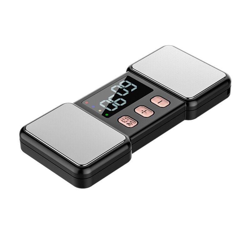 Elektrische Hand Massage Apparaat Palm Vinger Massager Magnetische Therapie Pulse Pijnbestrijding Tool Gezondheidszorg Ontspanning: Grey Black