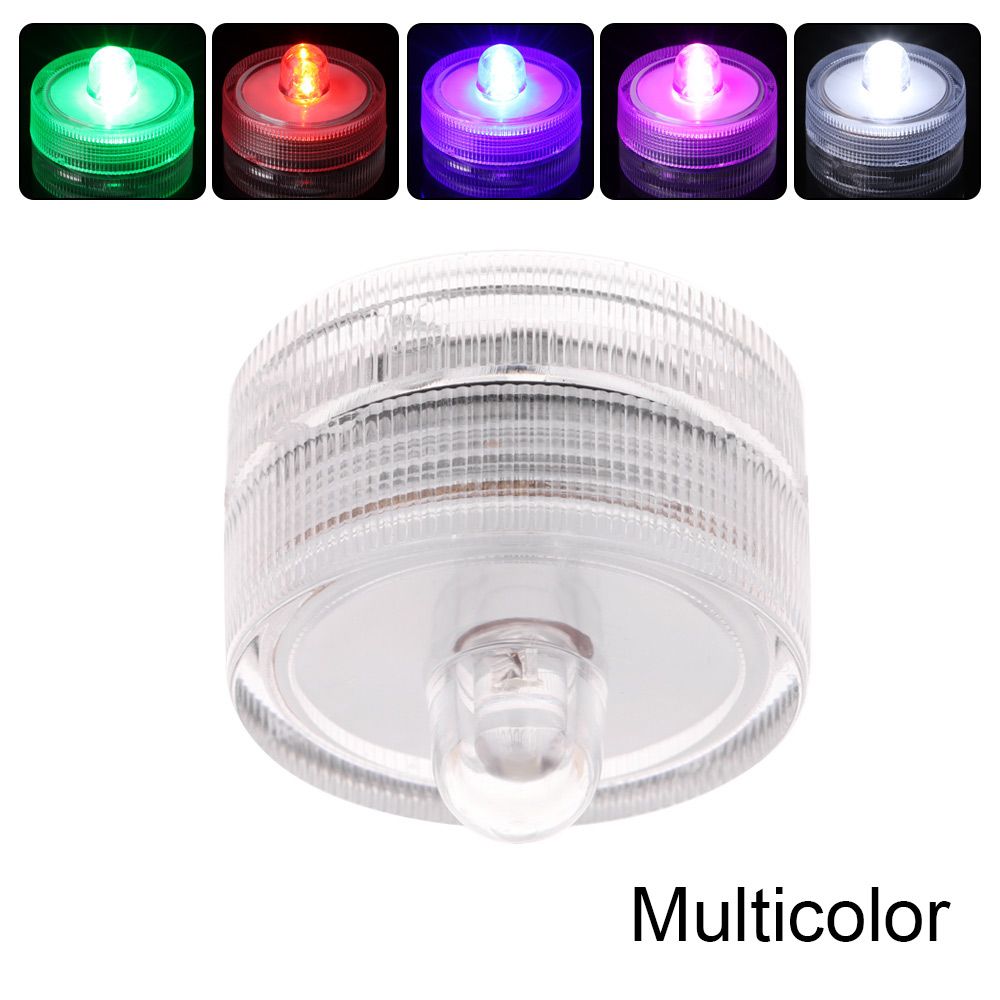 Fish Tank Accessories Candle Shape LED Lamp Fish Tank Lamp Waterproof Aquarium Light Mini Lighting: multicolor