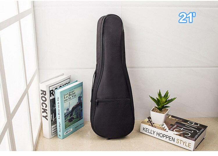 Ukulele Bag 21/23/26 Inch Portable Waterproof Musical Instrument Single Shoulder Bag Soprano Guitar CaseTas Guitar Carry Case: For 21inch