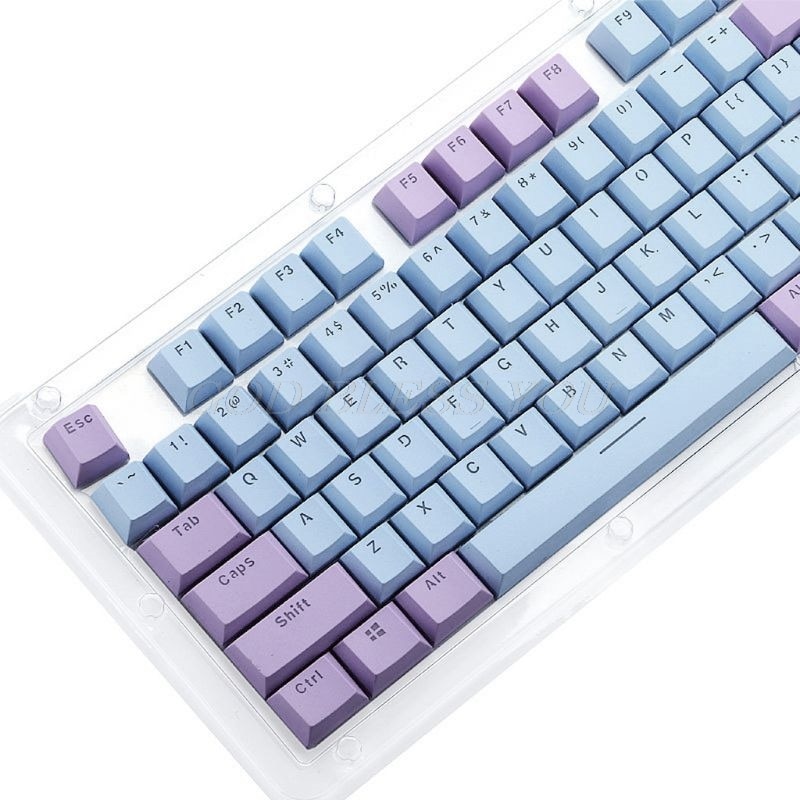 Translucent Double Shot PBT 104 KeyCaps Backlit For Cherry MX Keyboard Switch