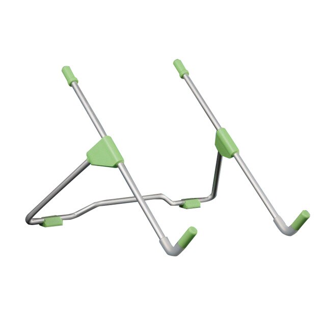 Laptop Tablet Stand Portable Folding Stand Tablet Top Anti-skid Angle Height Adjustable Bracket Home Office: green
