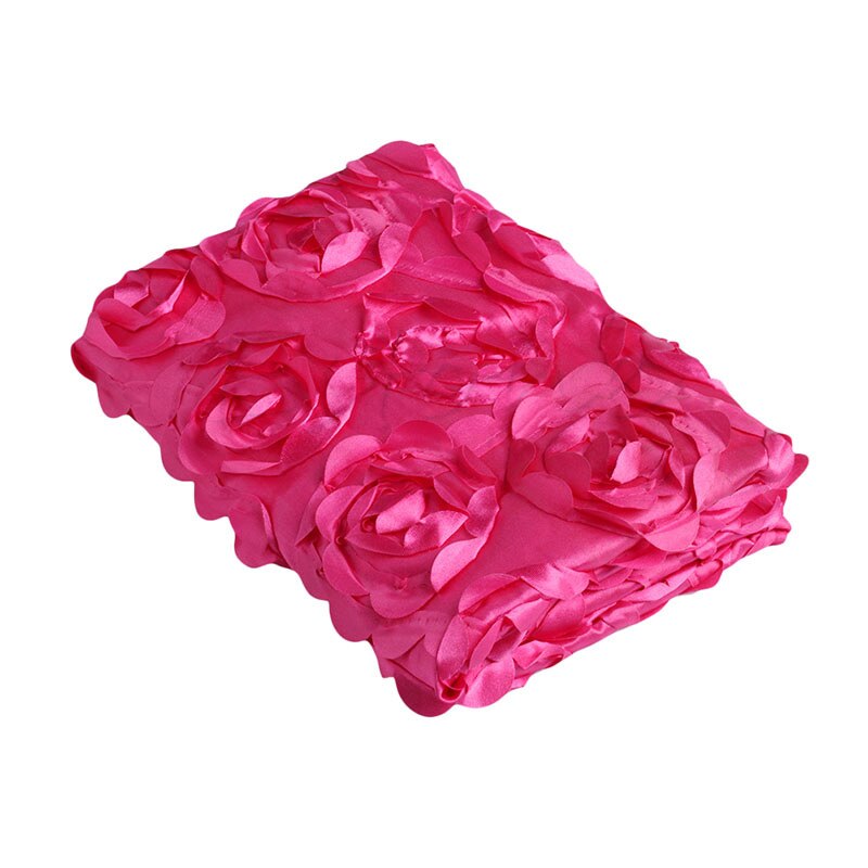 Bébé photographie couverture -né bébé 3D photographie accessoires tapis Photo Rose fleur toile de fond couverture: Hot Pink