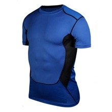 Mannen Compressie Elastische Onder Base Layer Top Strakke Korte Mouw T-shirt Sport Collection