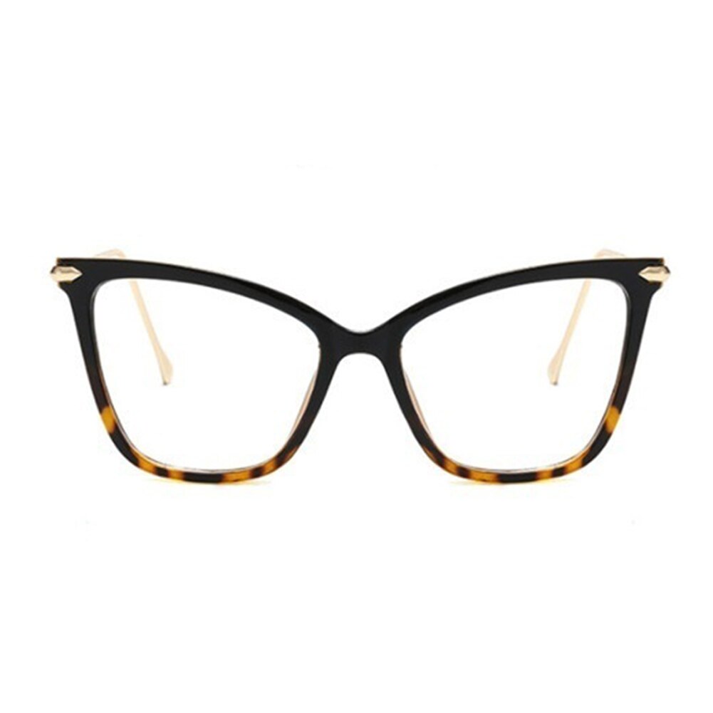 1 Paar Oversized Cat Eye Bril Vrouwen Bril Brillen Retro Cat Eye Bril Brillen Decoratieve Glazen: C4