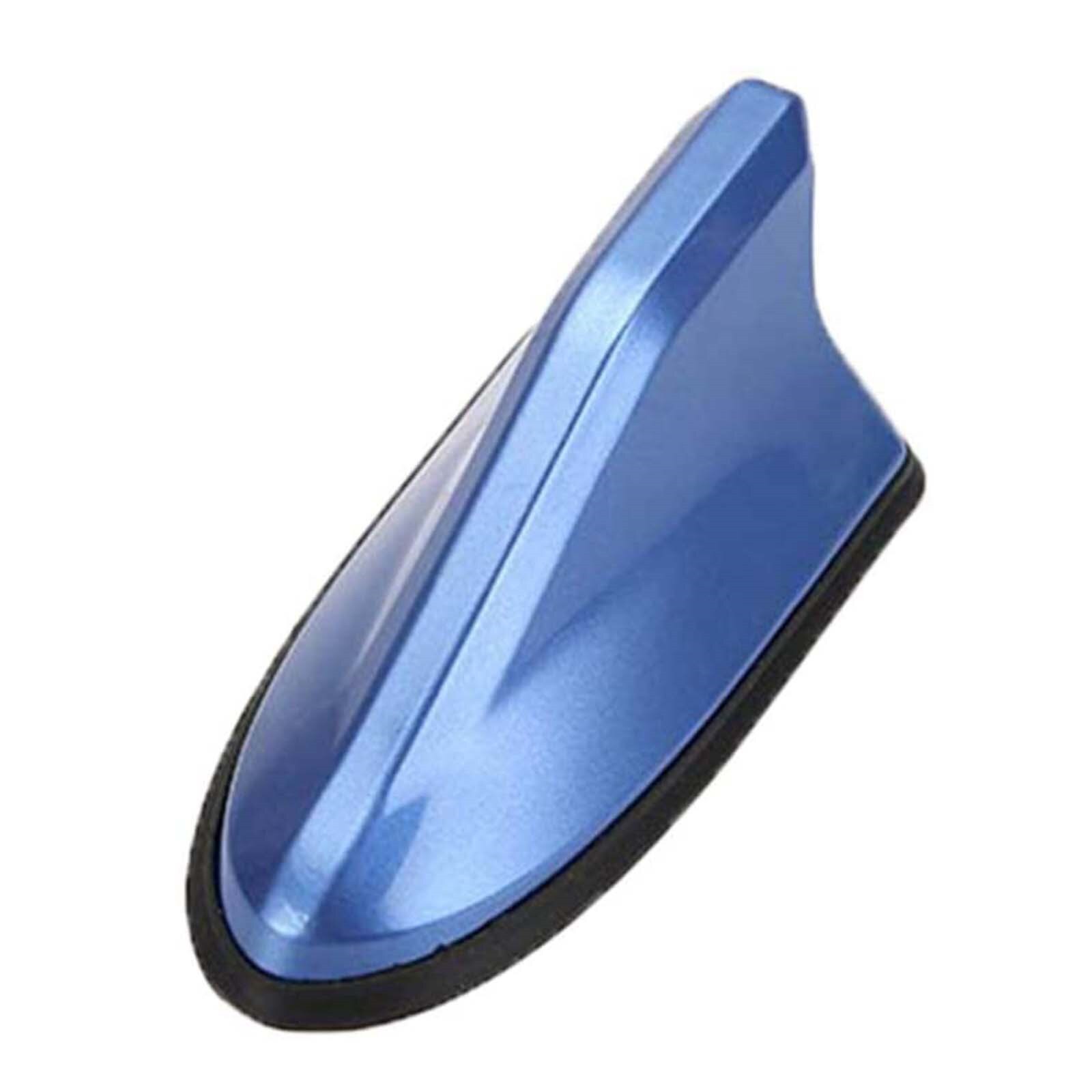 Universele Auto Fin Antenne Autoradio Antennes Fm/Am Signaal Beschermende Antenne Auto Styling Auto Dak Decoratie Sticker Base: Blue 