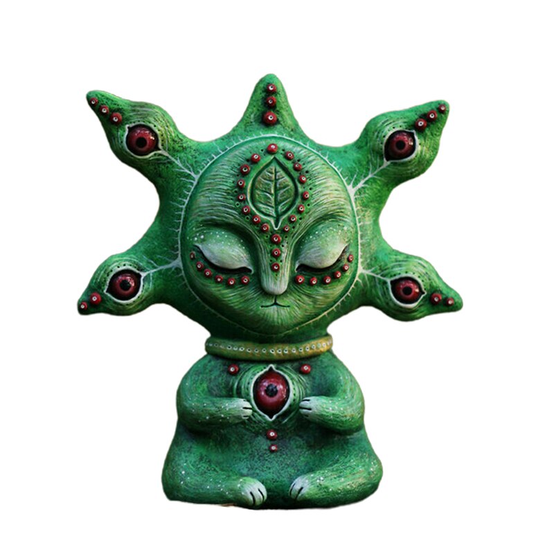 Fantasy Wereld-Perfect Hars Alien Creatures Standbeelden Ornament Creatieve Dieren Sculpturen Decoratie Ambachten Tuin Kunstwerk Decor: 01