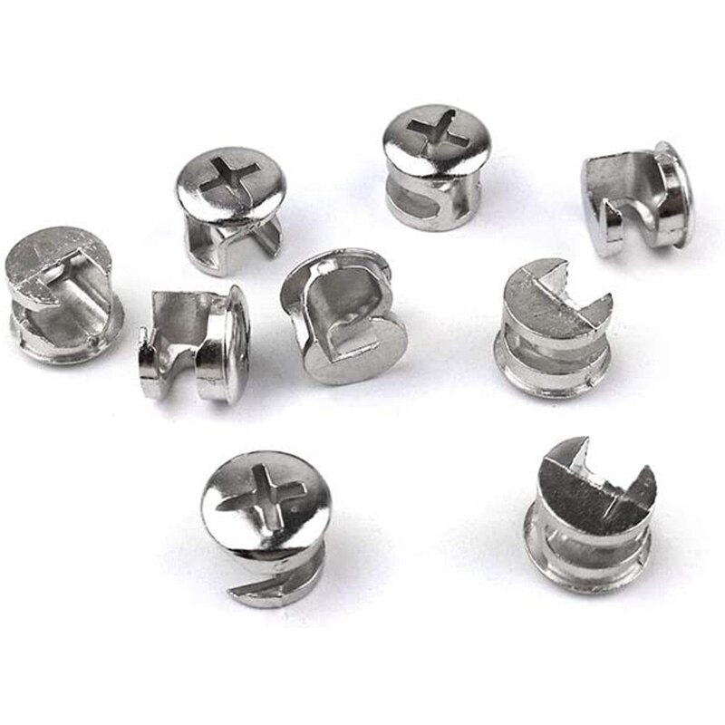 75 Pcs Furniture Connecting Cam Lock Fittings, Furniture Connecting Fastener Cabinet Connectors Hardware Bolts