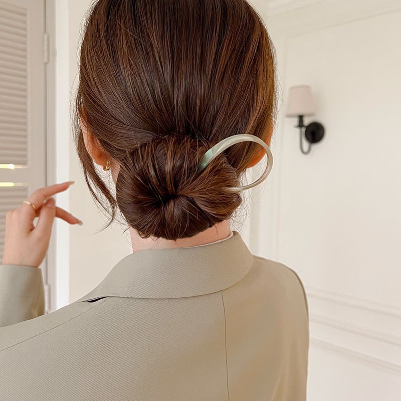 groß U bilden Acetat Haar Stock für Frauen Scrunchie Damen Zubehör Hochsteckfrisur Styling Werkzeug Haarnadeln Kopfbedeckung