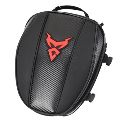 Waterproof Motorcycle Tank Bag Oil Fuel Tank Bag Magnetic Motorbike Saddle Bag Shoulder Bag Motorcycle Back Seat Bag: MC-0079 Red