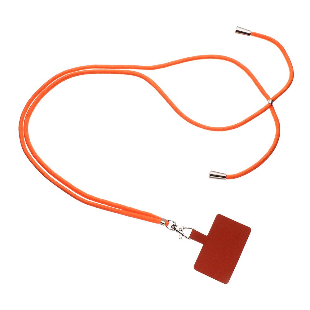 2022 Universal Phone Lanyard Adjustable Detachable Neck Cord Lanyard Strap Phone Safety Tether For All Mobile Phones Case Straps: orange