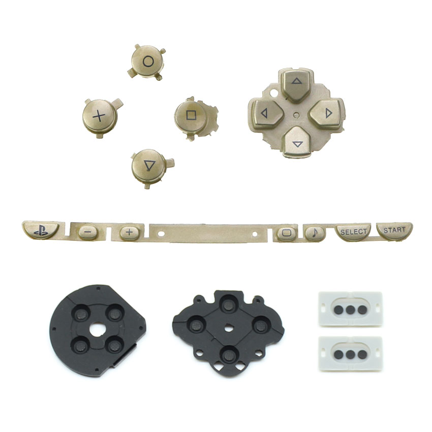 YuXi For PSP1000 Buttons Set D-Pad Rubber Conductive Pad Button For Sony PSP 1000 Console Game Accessories: LIGHT BLUE