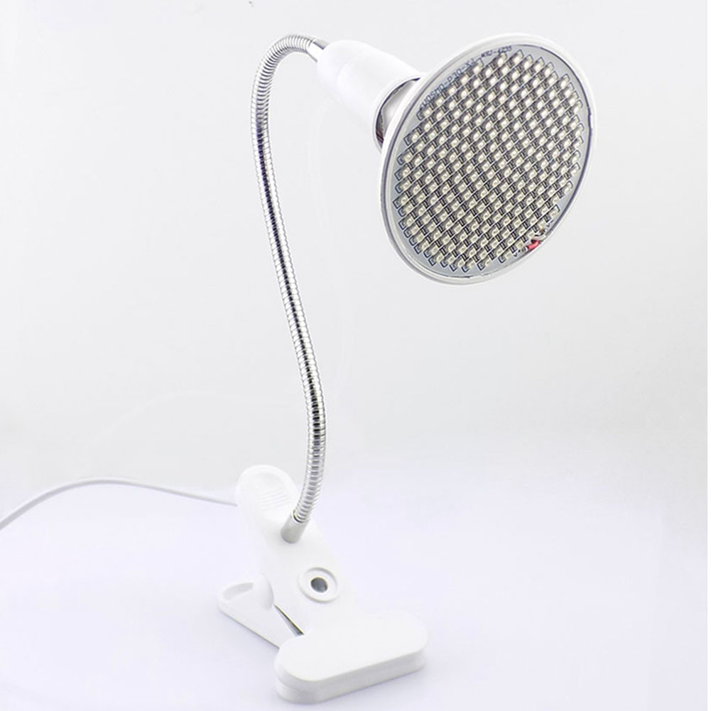 Bombilla de luz led antienvejecimiento para crecimiento de plantas, lámpara de terapia de luz roja profunda de 660nm, infrarrojo cercano de 850nm, para piel de cuerpo completo C1: Lamp and Clip / EU