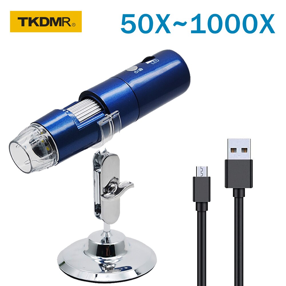 Adjustable Zoom WIFI 1000X 8 LED Electronic digital portable microscope camera for LED soldering Magnifier cell phone computer