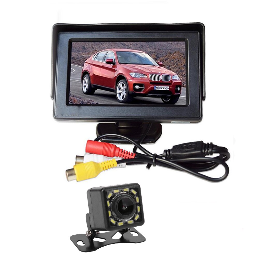 4.3 Inch Tft Lcd Auto Monitor Auto Reverse Parking Monitor Met Led-Achtergrondverlichting Voor Achteruitrijcamera Dvd: B