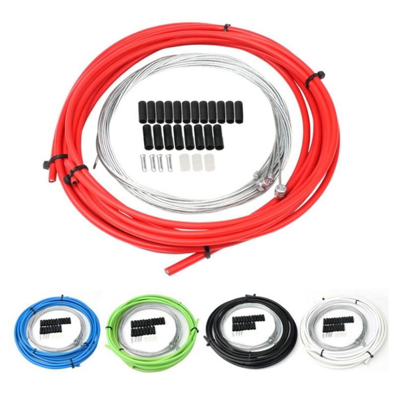 MTB Front Rear Brake Gear Cable Shift Set Mountain Road Bike Bicycle Brake Cable Gear Tube Kits Inner Outer Cycling Accessories