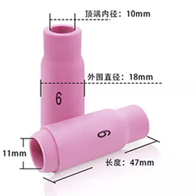 TIG Consumables Accessories KIT Alumina Nozzle Cups Collets Bodies FIT TIG Welding Consumables PTA SR DB WP 17 18 26: 6