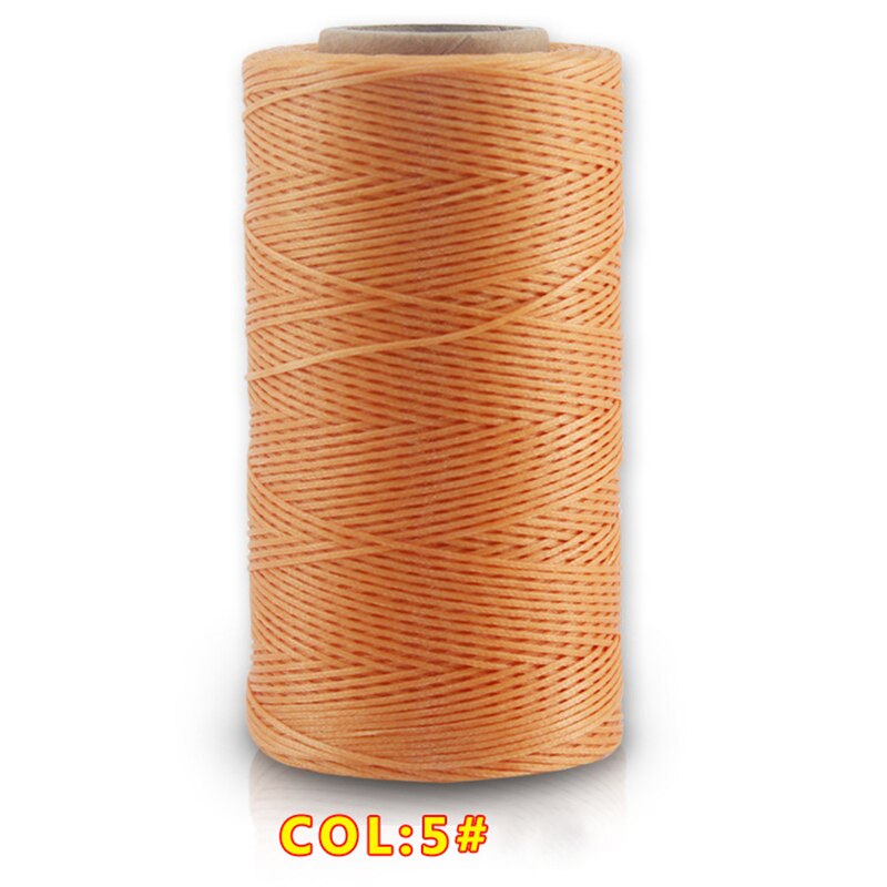 Cordon de fil à coudre en cuir ciré, fil de ligne Dacron, outil de couture en cuir, matériel de bricolage, 260 mètres, 1mm 150D: 5