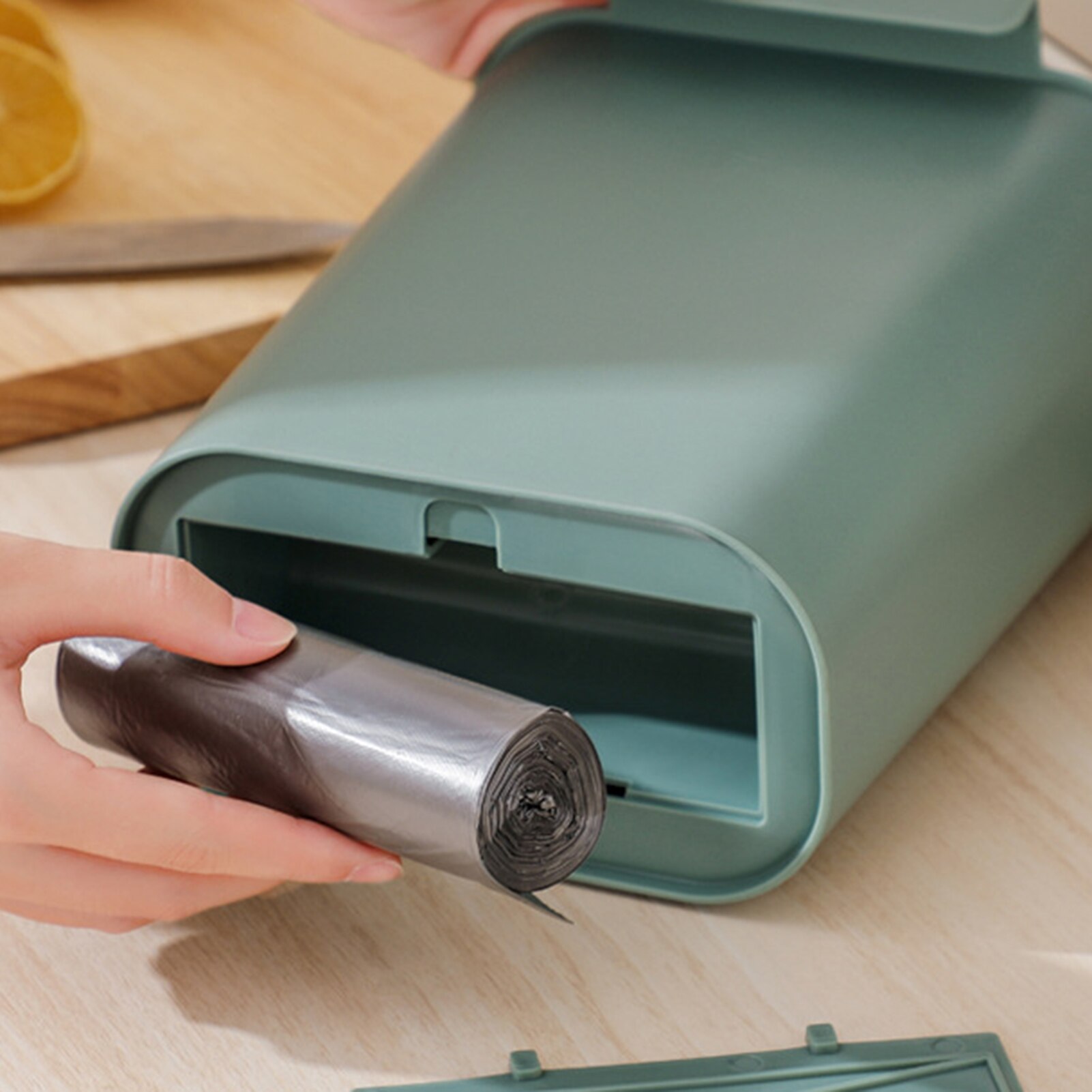 Large Capacity Waste Bins Kitchen Garbage Bin Wall Mounted Hanging Trash Can Kitchen Bathroom Waste Storage Bucket Trash Can