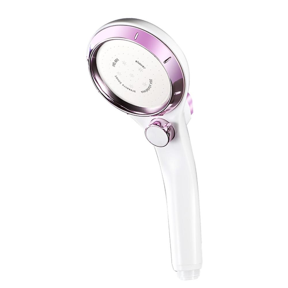 Japanese Style Pressurized Shower Head With Switch Household Adjustable Shower Head Bathroom Water Saving Supplies 40DC16: Rose