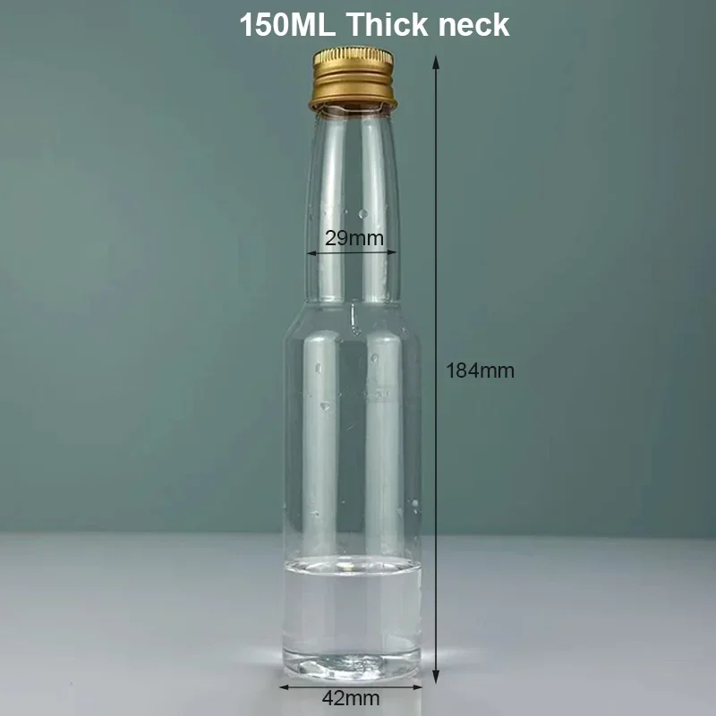 50st Plastic Mini Likeur Flesjes - 30ml-150ml - Leeg Draagbaar Herbruikbaar Drank Container: Multi / 100ml