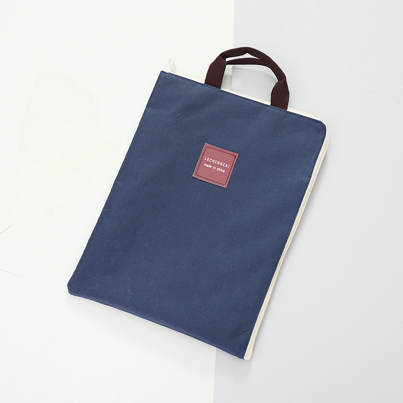 Cartella di file A4 grande in tela Borsa per documenti Valigetta da lavoro Borsa per organizer per riporre carta Cancelleria Forniture per ufficio scolastico