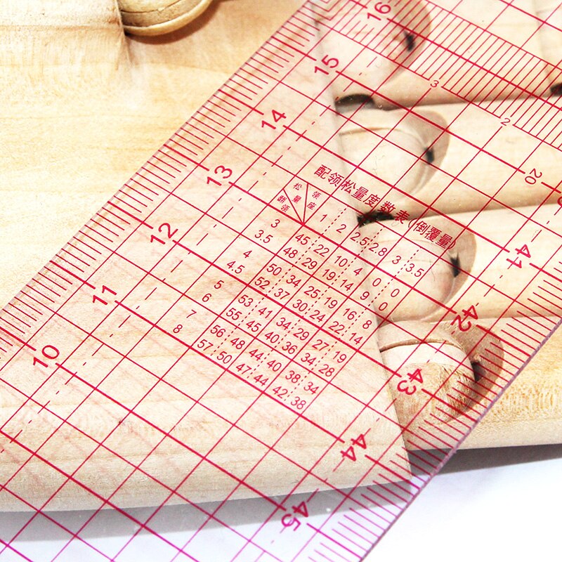 Sewing Tool 1Pcs Accessory Transparent Metric Straight Tailor Ruler Measuring For Fabric Patchwork Cloth Cutting Quilting Rulers