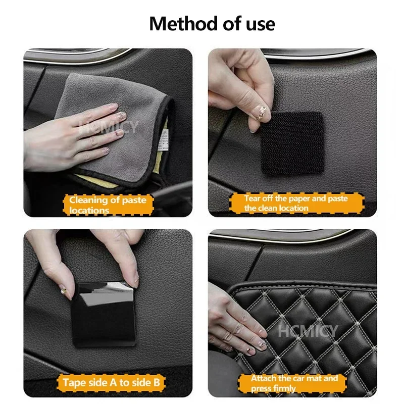 Universal- Auto Teppich Band Universal- Boden matt Clip Befestigungs Halterung Griff Selbst-Kleber Verschluss Aufkleber Auto Boden matt Befestigung