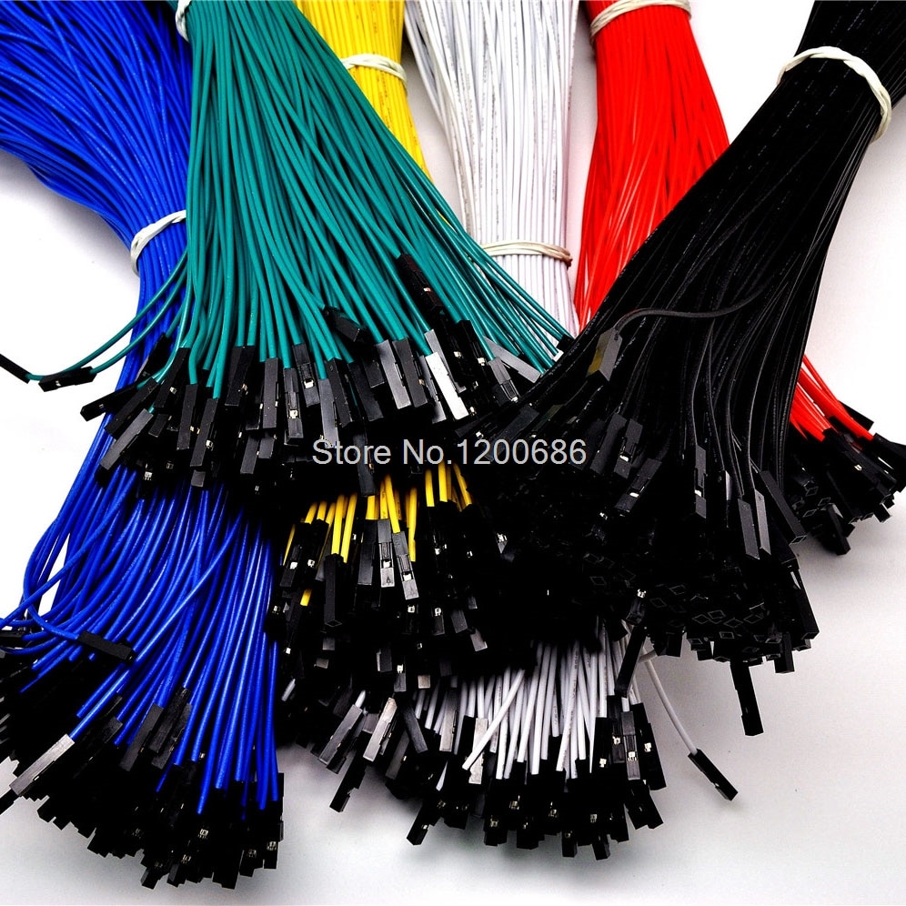 Cable de puente hembra a hembra de 25CM y 2,54mm con 1 pin, cable Dupont, de 24AWG cable único, arnés de cable DuPont de 1P