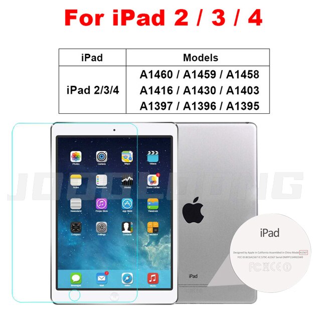 Protector de pantalla de vidrio templado para Ipad Pro 11, 10,5, 9,7, 6th, 10,2, 7ª generación, película protectora para iPad Mini 5 Air 4 3 2: IPad 2 3 4 th