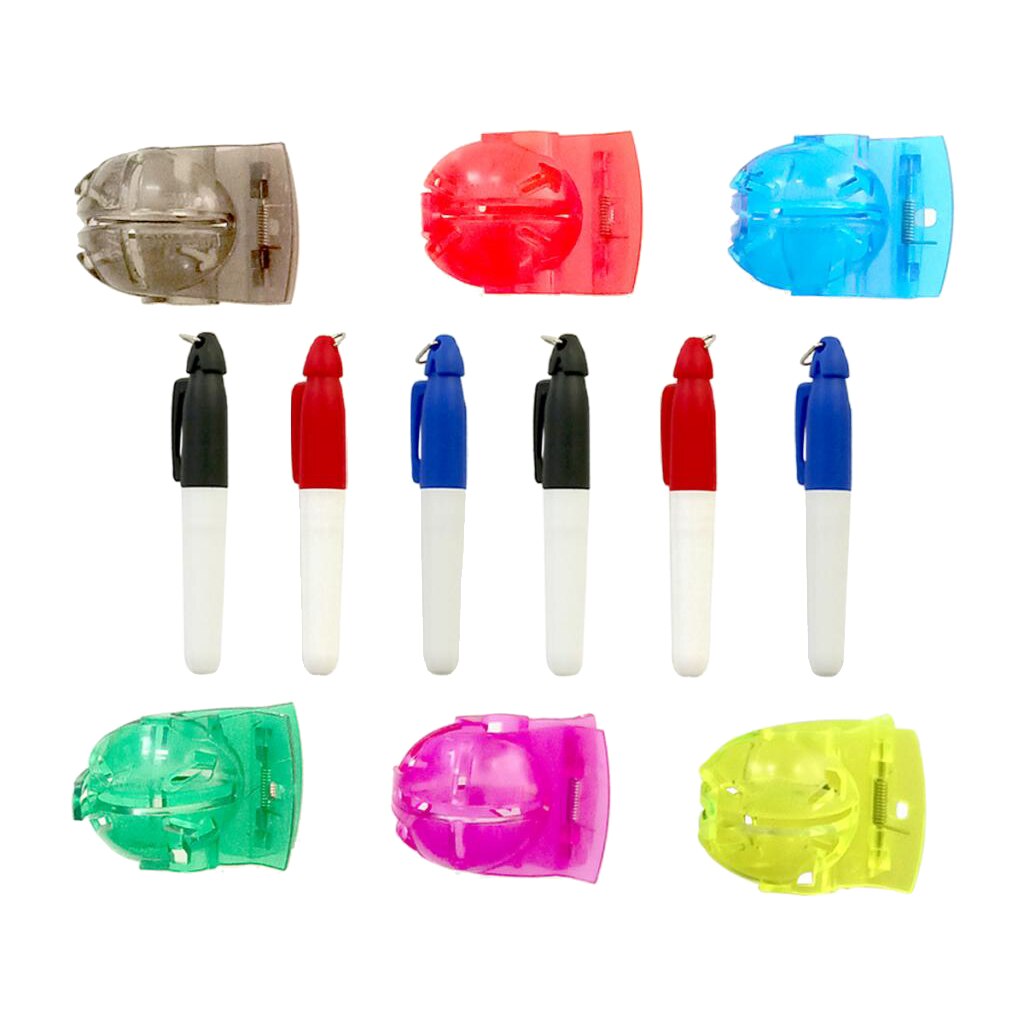 Golf Ball Marker with Marking Pen, Plastic Golf Ball Drawing Line Tool