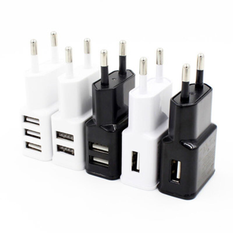 Universal AC Adapter DC 5V Power Supply 2A AC TO DC 220C TO 5V Charger EU Plug Mobile Phone Charger Power Adapter Double Port