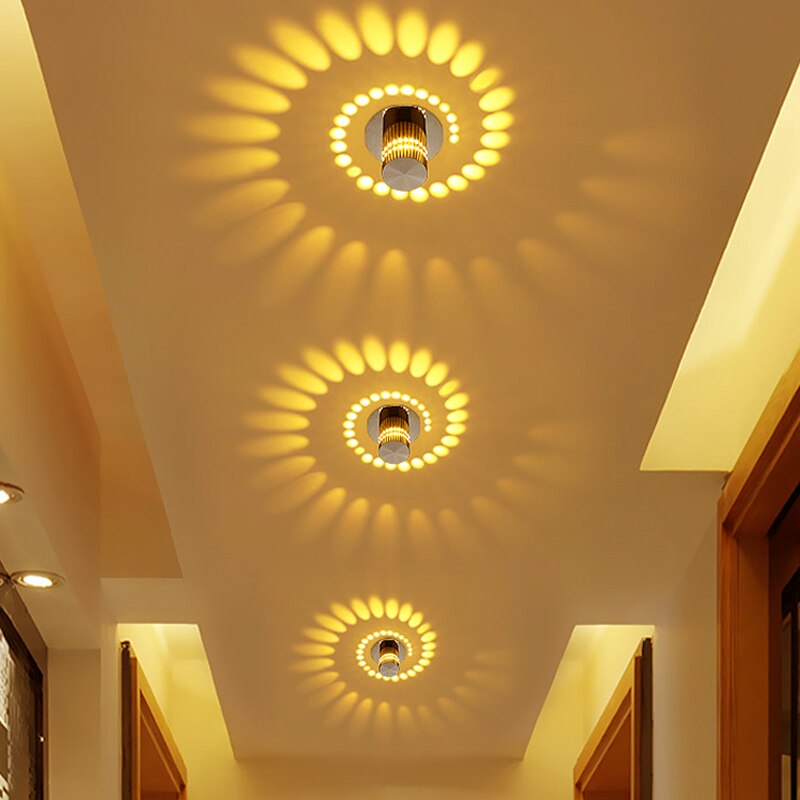 3W RGB Led plafond verlichting restaurant ktv gangpad woonkamer balkon lamp moderne led verlichting voor home decoration armatuur