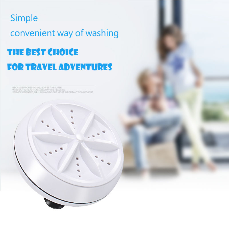 Wash Machine Bubble Cleaning Travel Washer 2 Turbo Portable Automatic 2 in 1 Mini Ultrasonic Washing Machine