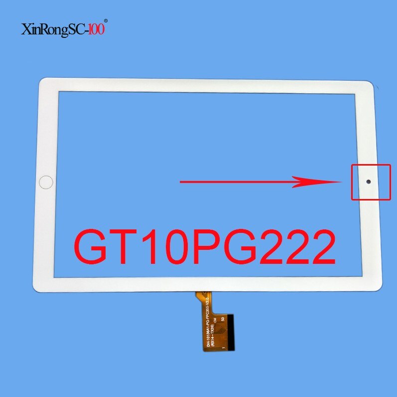 10.1 cal dotykowy dla GT10PG222 SLR GT10PG226 V1.0 SLR tablet dotykowy ekran dotykowy płyta połowy digitizer czujnik: 1