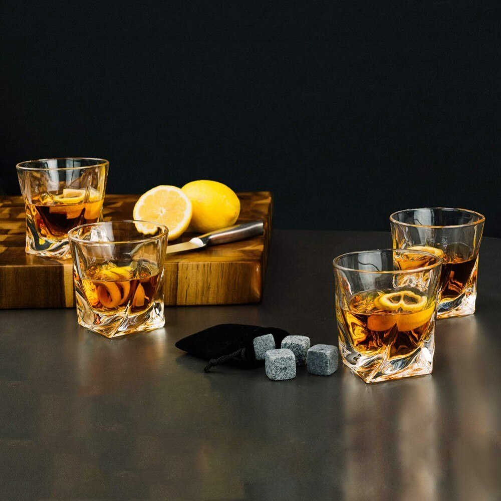 6 stks/set Natuurlijke Whiskey Stones Sipping Ice Mold Whisky Stenen Whisky Rocks Cooler Party Huwelijkscadeau Kerst Bar Ijsblokjes