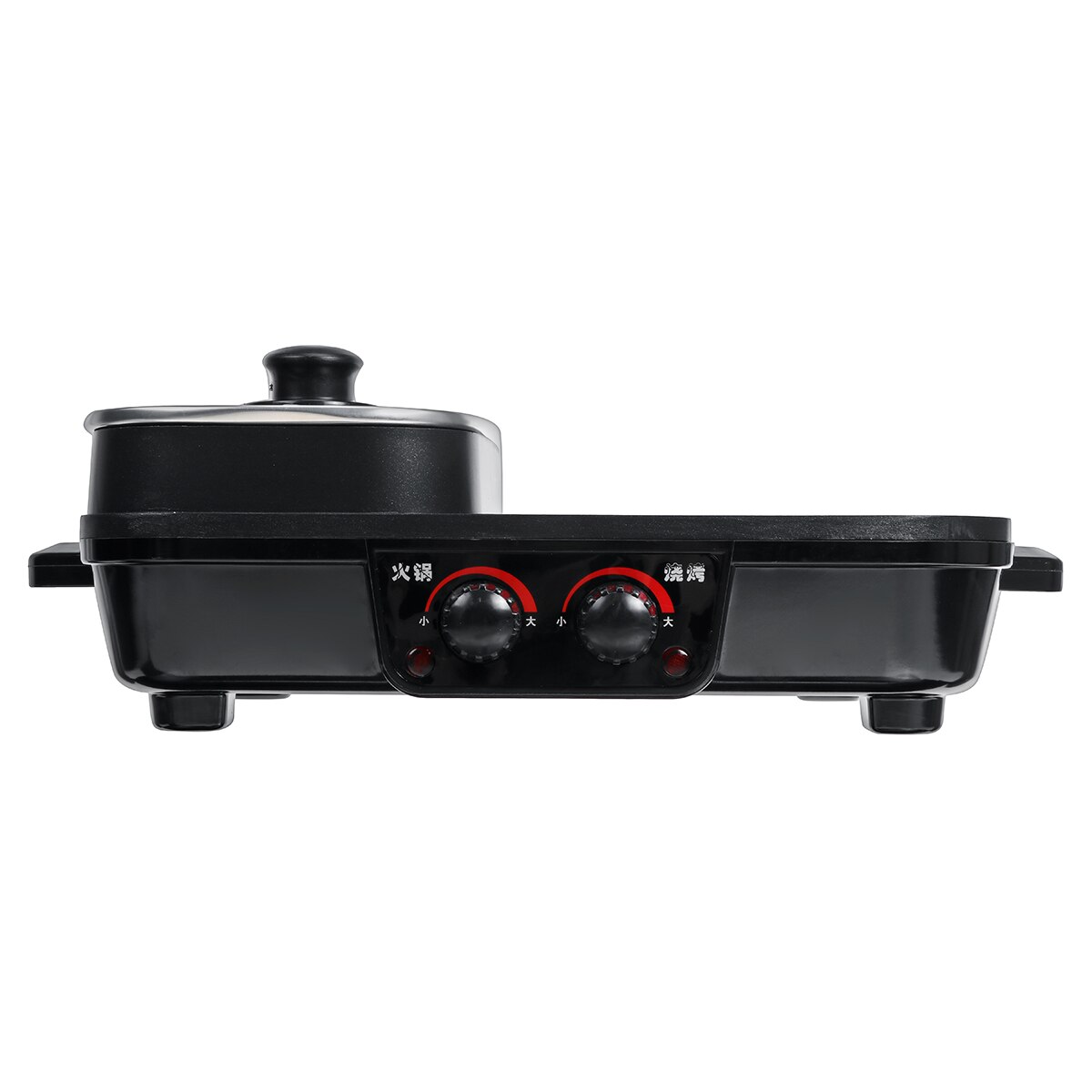 1500W 220V Elektrische Bakplaten Elektrische Grill & Pot Non-stick Indoor Bakken Platte Pan Home Rookloze hotpot Bbq Grillplaat