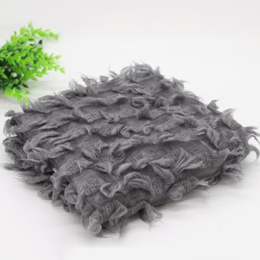 Newborn Photography Blanket Wrap Props Newborn Photography Cloth Hollow Filler Decorative Blanket Wrap Photo Decoration: grey