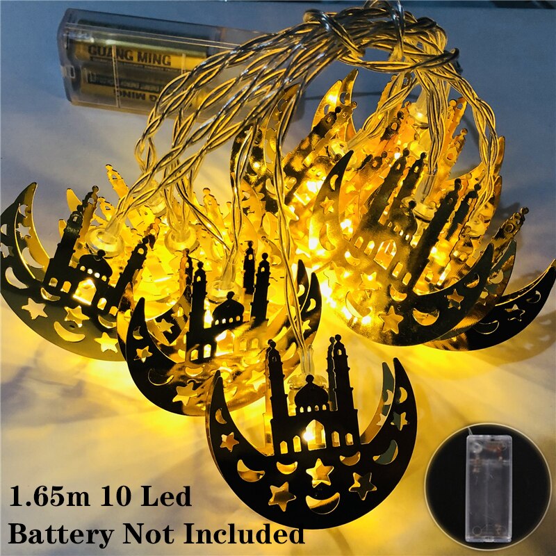 EU-stekker Maanster LED-lichtsnoer Garland EID Mubarak Ramadan-decoratie Kerstvakantieverlichting Bruiloftfeest kopen vanaf een prijs van 5.11