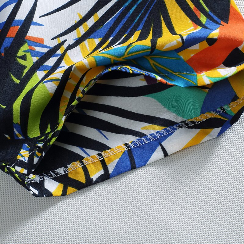 Beach Shirts Men Printed Loose Shirts Summer Tops Men Beach Casual Blouse Male Shirt Men's Short Sleeve Shirt Homme Top