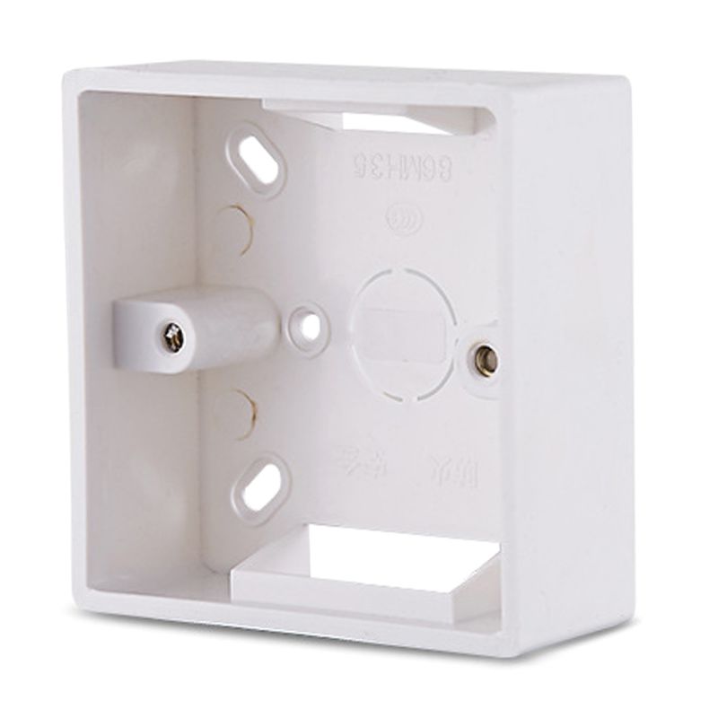 86X86 PVC Thickening Junction Box Wall Mount Cassette For Switch Socket Base Switch Bottom Box Electrical Box Accessories