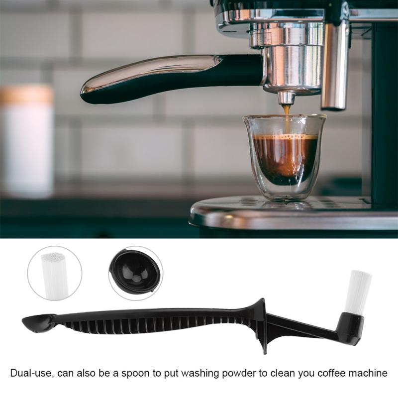 Coffee Machine Brush Cleaner Espresso Machine Plastic Long Handle Coffee Grinder Grime Brush Group Head Kitchen Cleaner Tools