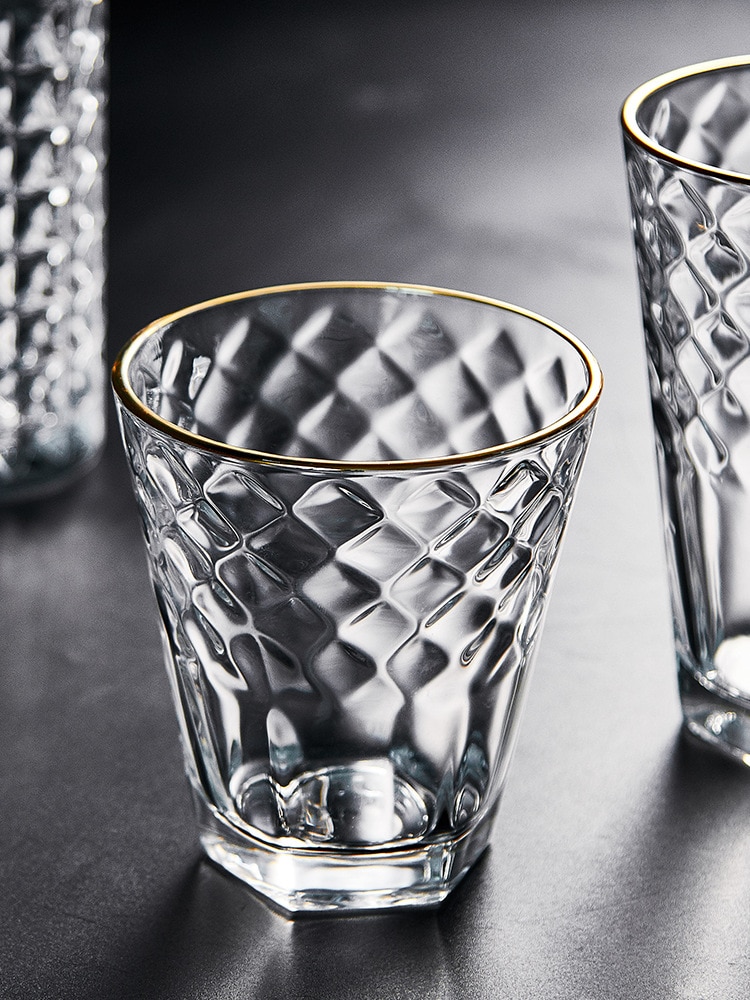 Verre à eau épaissi en relief, dessin du vent, Phnom Penh, verre à whisky domestique transparent, verre à vin