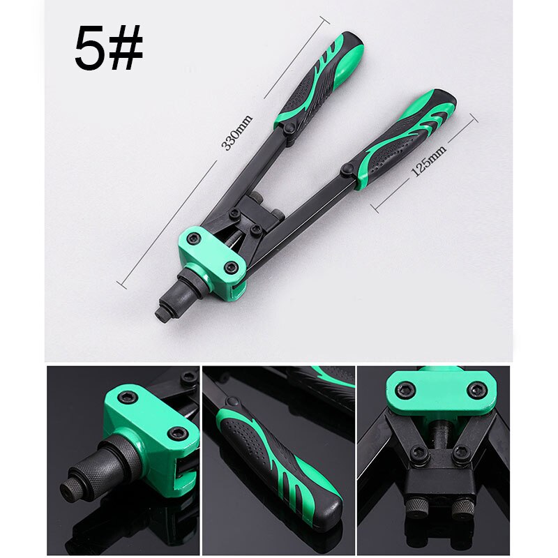 Easy Automatic Rivet Tool Green Upgrade Version Pull Cap Heavy Duty Hand Riveter for 3/32"1/8"5/32"3/16"1/4" --M25: 5