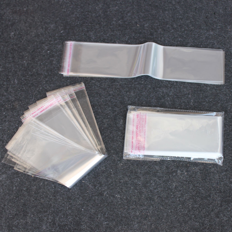 300pcs/lot- Plastic OPP Self-adhesive bag Clear transparent Packaging bags