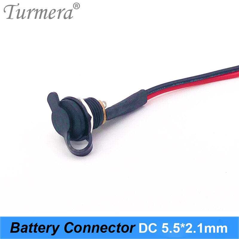 Connettore di alimentazione cc batteria per connettore jack DC impermeabile fai-da-te DC022B 5.5X2.1mm con filo Turmera NWE DEC27